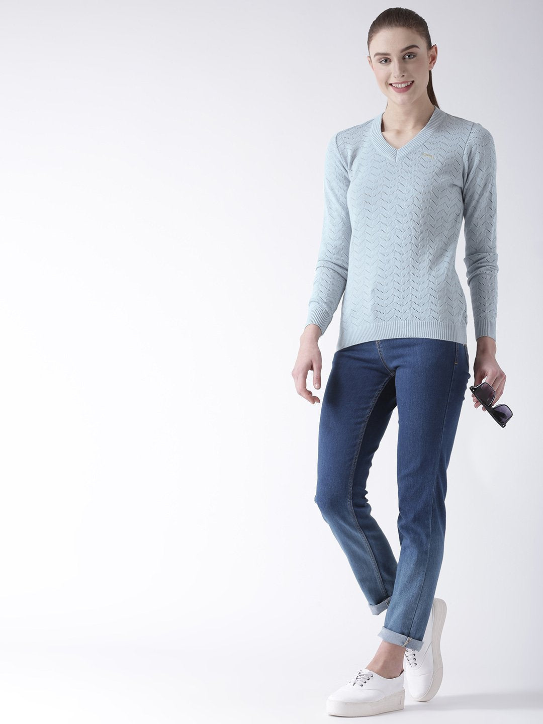 Womens Full Sleeves Cotton Casual Sweater - JUMP USA (1568783401002)