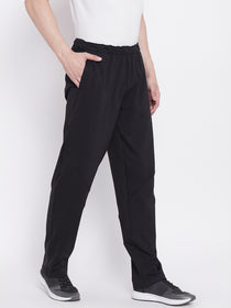 JUMP USA Men Black Active Wear Solid Track Pant - JUMP USA