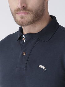 Men Plain Short Sleeve Polo T-Shirt - JUMP USA (1568779730986)
