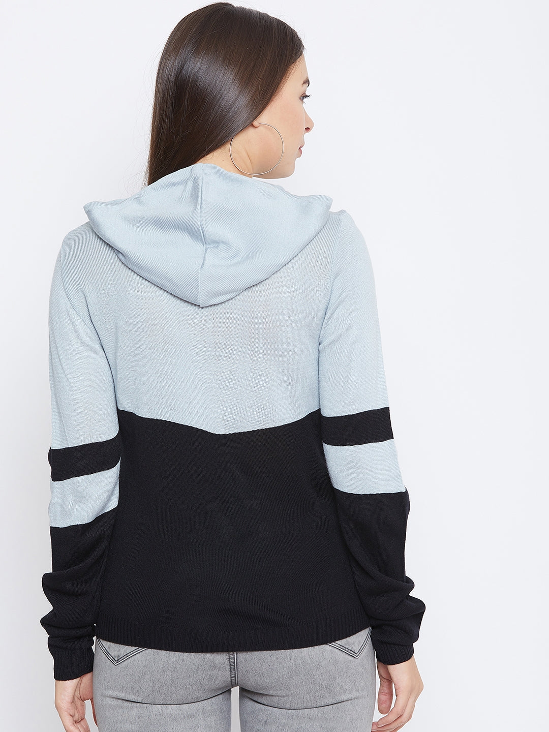 JUMP USA Women Solid Casual Hooded Pullover - JUMP USA