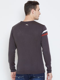 Men Charcoal Casual Sweaters - JUMP USA
