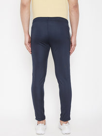 JUMP USA Men Navy Blue Solid Track Pant - JUMP USA