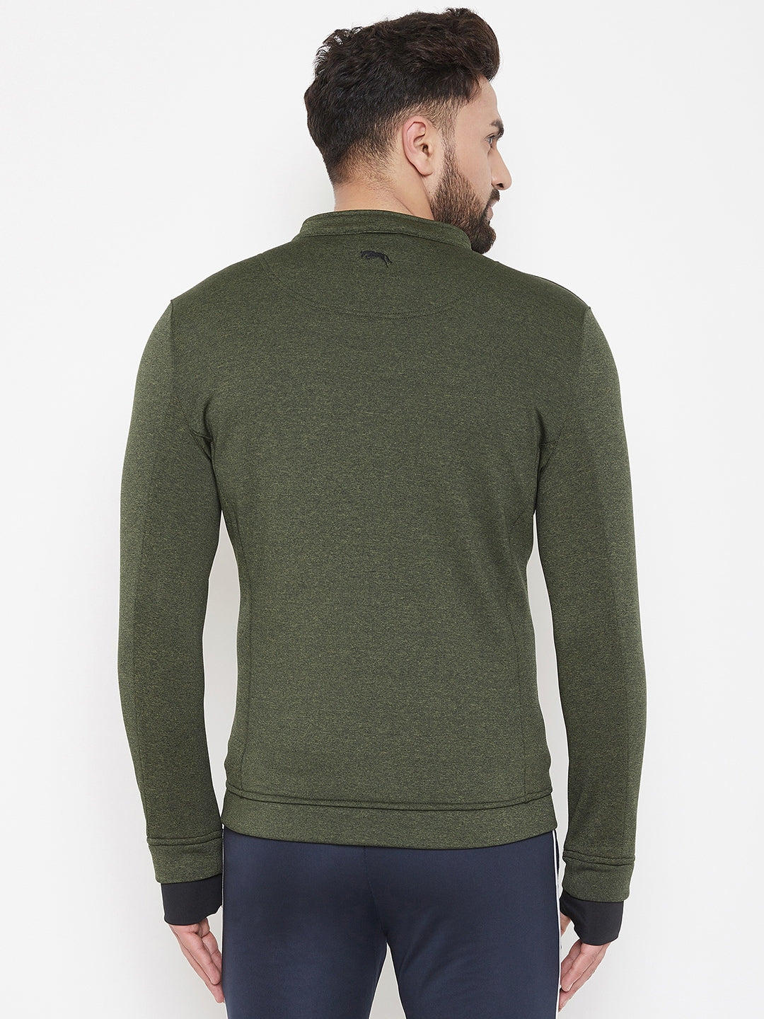 JUMP USA Men Olive Solid Bomber Jacket - JUMP USA