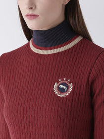 Women Full Sleeves Cotton Casual Sweater - JUMP USA (1568783040554)