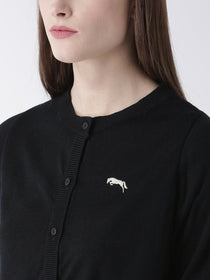 Women Cotton Casual Long Sleeve  Black Winter Sweaters - JUMP USA (1568776486954)