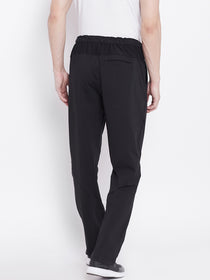JUMP USA Men Black Active Wear Solid Track Pant - JUMP USA