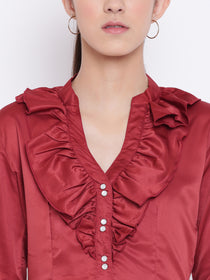 Women Navy Blue Casual Tops - JUMP USA
