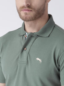 Men Plain Short Sleeve Polo T-Shirt - JUMP USA (1568792084522)
