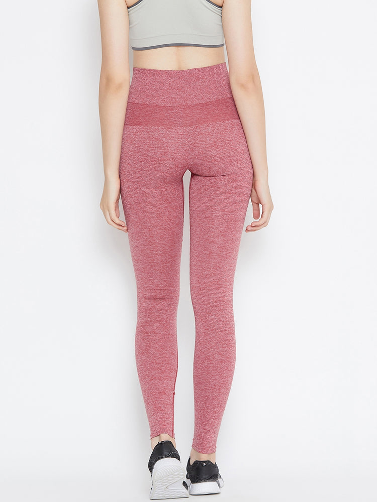 JUMP USA Women Red Solid Skinny-Fit Tights - JUMP USA