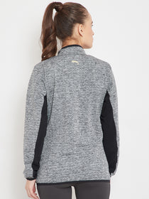 Women Sports Black Sporty Jacket - JUMP USA