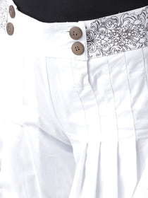 Women White Casual Shorts - JUMP USA