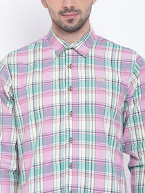 Men Casual Checked Multi Shirts - JUMP USA