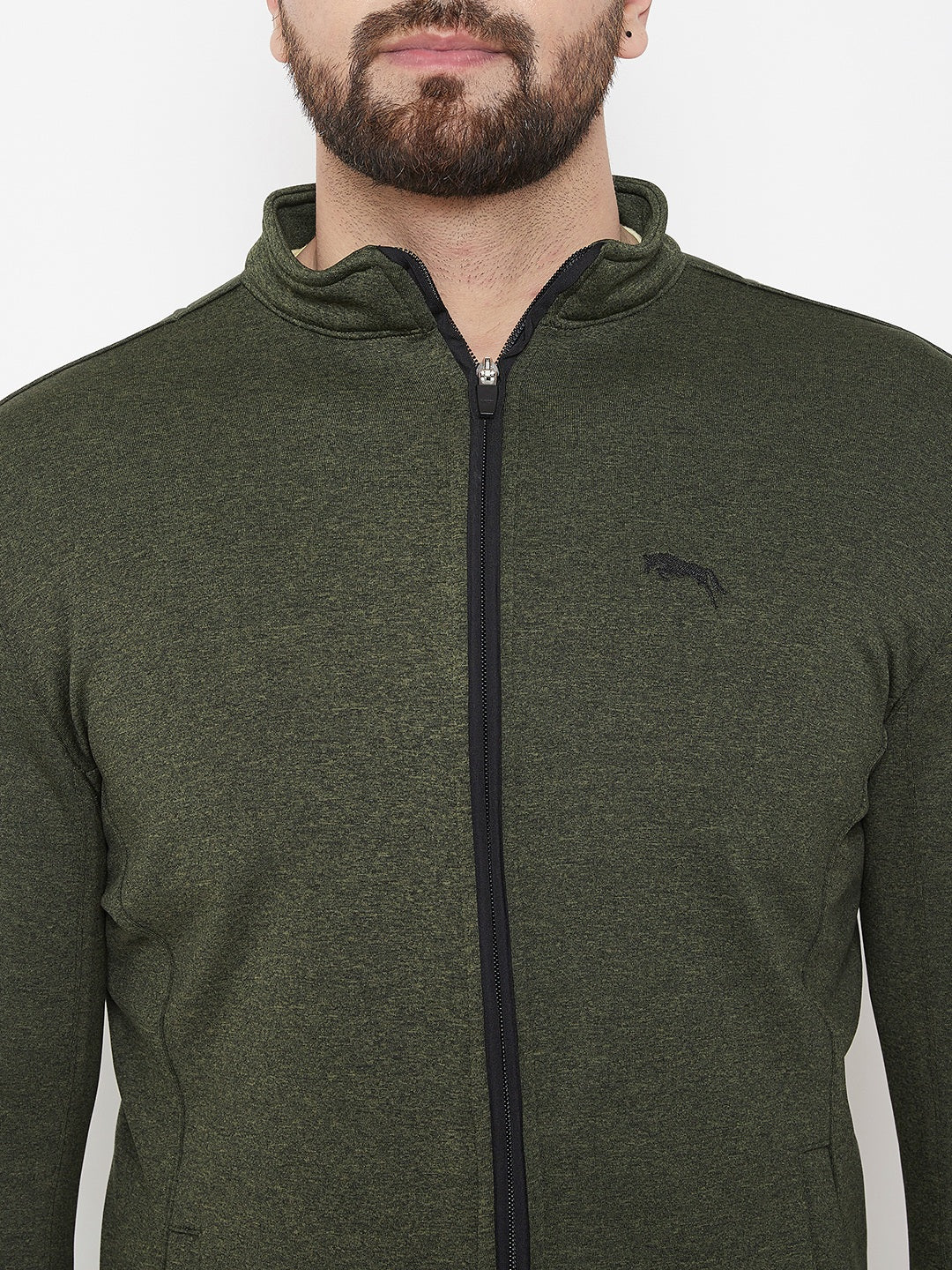 JUMP USA Men Olive Solid Bomber Jacket - JUMP USA