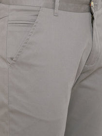JUMP USA Men Grey Casual Regular Fit Trousers - JUMP USA