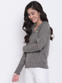Women Beige Casual Sweaters - JUMP USA
