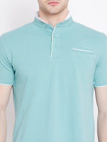 JUMP USA Men Blue Polo T-Shirt - JUMP USA