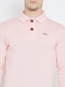 Men Pink Casual Sweaters - JUMP USA