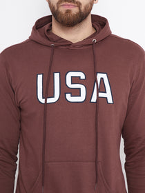 Mens Solid Wine Sweatshirt - JUMP USA