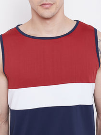 JUMP USA Men Navy Blue Polyster Sports Round Neck T-Shirt - JUMP USA