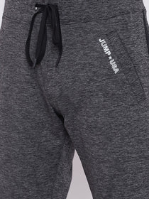 JUMP USA Men Grey Active Wear Solid Track Pant - JUMP USA