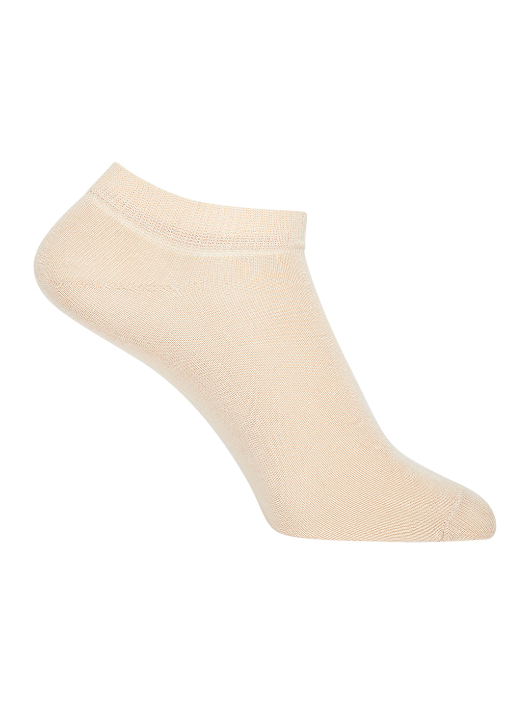 JUMP USA Women Ankle Length Pack of 3 Socks_Cream_Pink_Blue