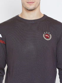 Men Charcoal Casual Sweaters - JUMP USA