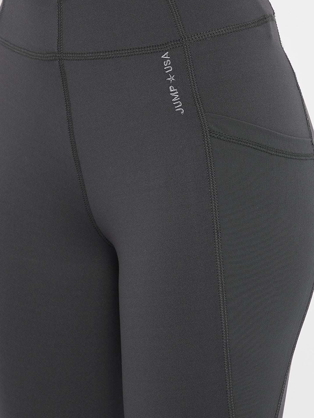 Women Sports Charcoal Tights - JUMP USA