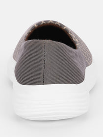 JUMP USA Women's Textured Grey Smart Casual Sneakers Shoes - JUMP USA