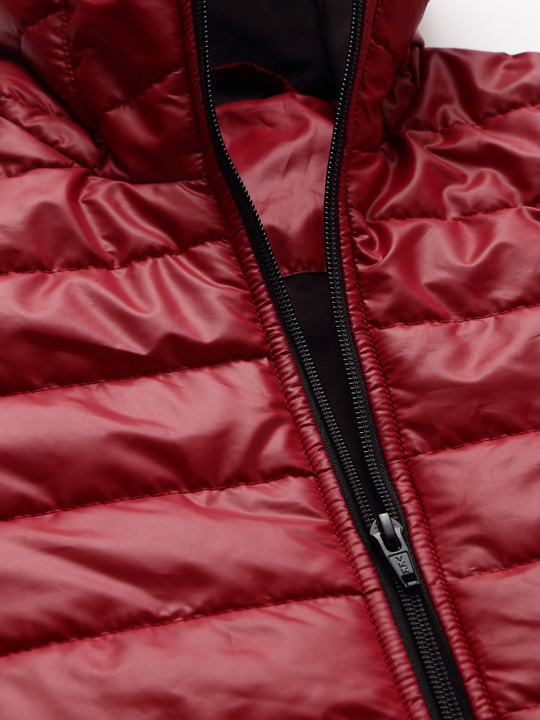 JUMP USA Women Maroon Solid Active Wear Jacket With Hood