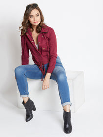JUMP USA Women Red Casual Tailored Jacket - JUMP USA