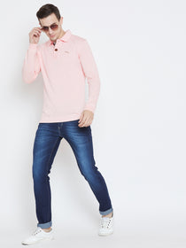 Men Pink Casual Sweaters - JUMP USA