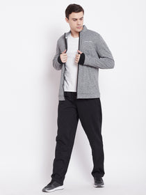 JUMP USA Men Black Active Wear Solid Track Pant - JUMP USA