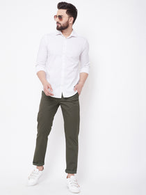 JUMP USA Men Charcoal Casual Regular Fit Trousers - JUMP USA