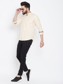 JUMP USA Men Butter Solid Cotton Casual Shirts - JUMP USA