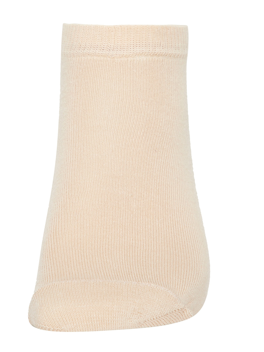JUMP USA Women Ankle Length Pack of 3 Socks_Cream_Pink_Blue