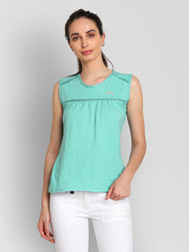 JUMP USA Women Blue Solid Regular Top - JUMP USA