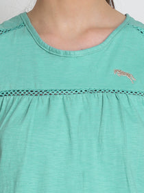 JUMP USA Women Blue Solid Regular Top - JUMP USA