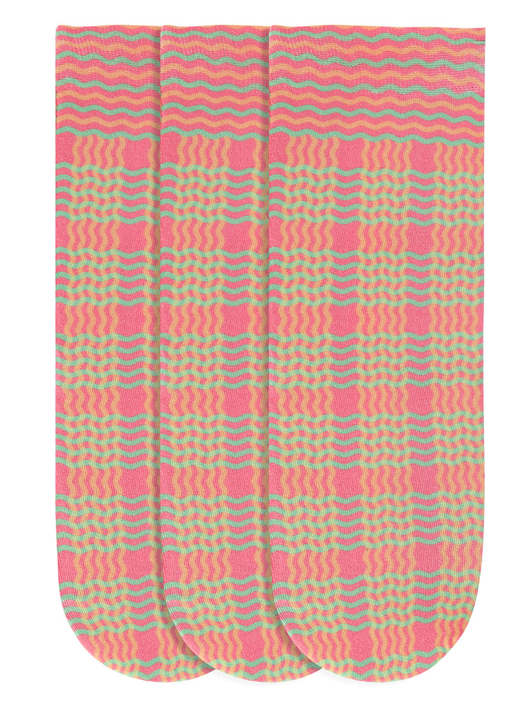 JUMP USA Women's Cotton Ankle Length Socks (Pink,Red,Green, Free Size) Pack of 3 - JUMP USA