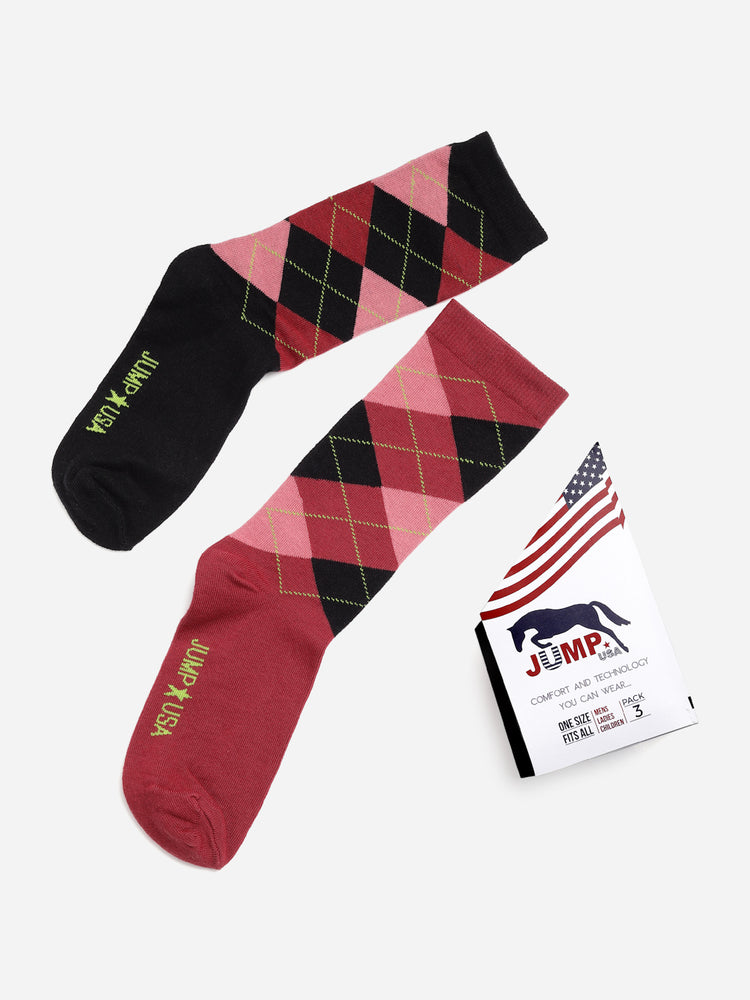 JUMP USA Men Pack Of 2 Assorted Calf-Length Trendy Socks