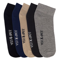 161622-104-STD-JUMP-USA-Men's-Cotton-Ankle-Length-Casual-Socks-Padded-for-Extra-Comfort-(Beige-Black-Grey,-Free-Size)-Pack-of-5