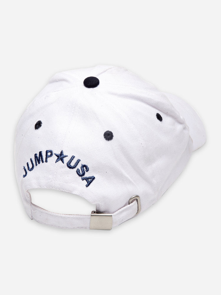 JUMP USA Unisex White Brand Logo Lifestyle Cap