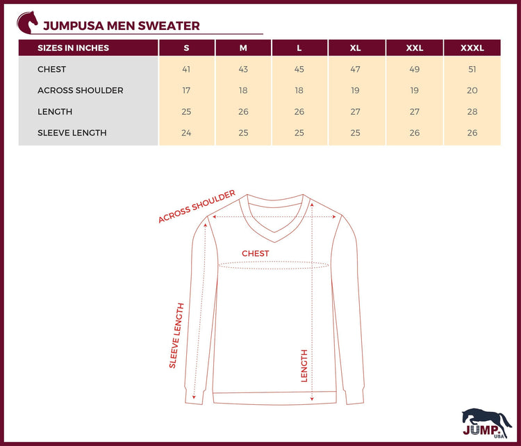 Men Full Sleeve Sweater - JUMP USA (1568784580650)