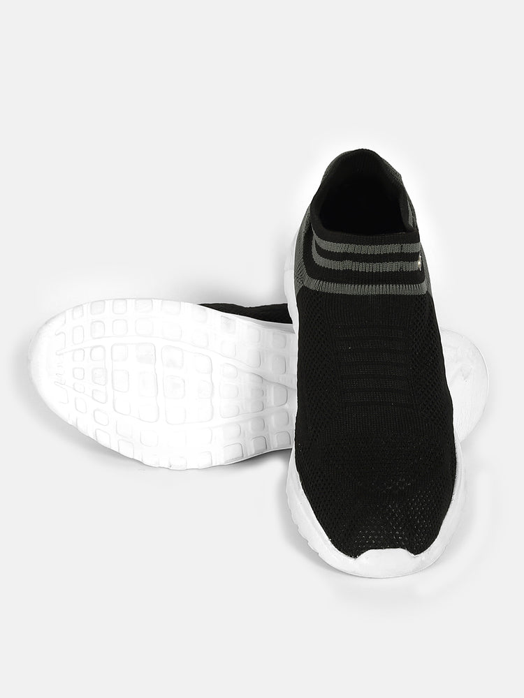 JUMP USA Mens Grey & Black Maximal Comfort-everglide Range Walking Shoe