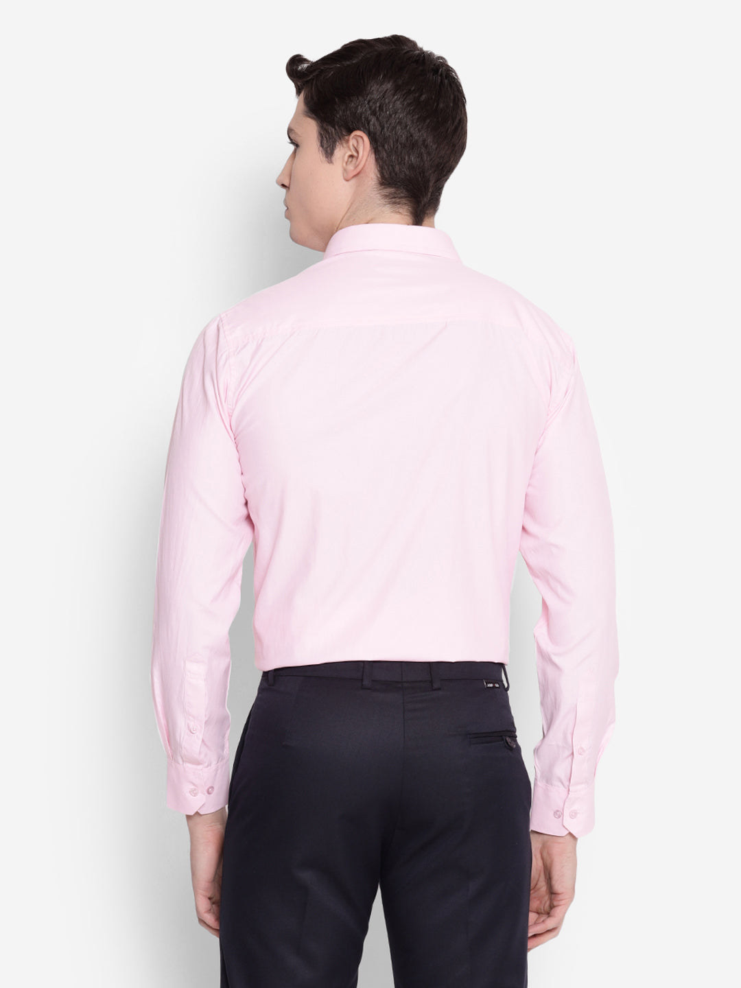 JUMP USA Men Blue Solid PolyCotton Formal Shirts