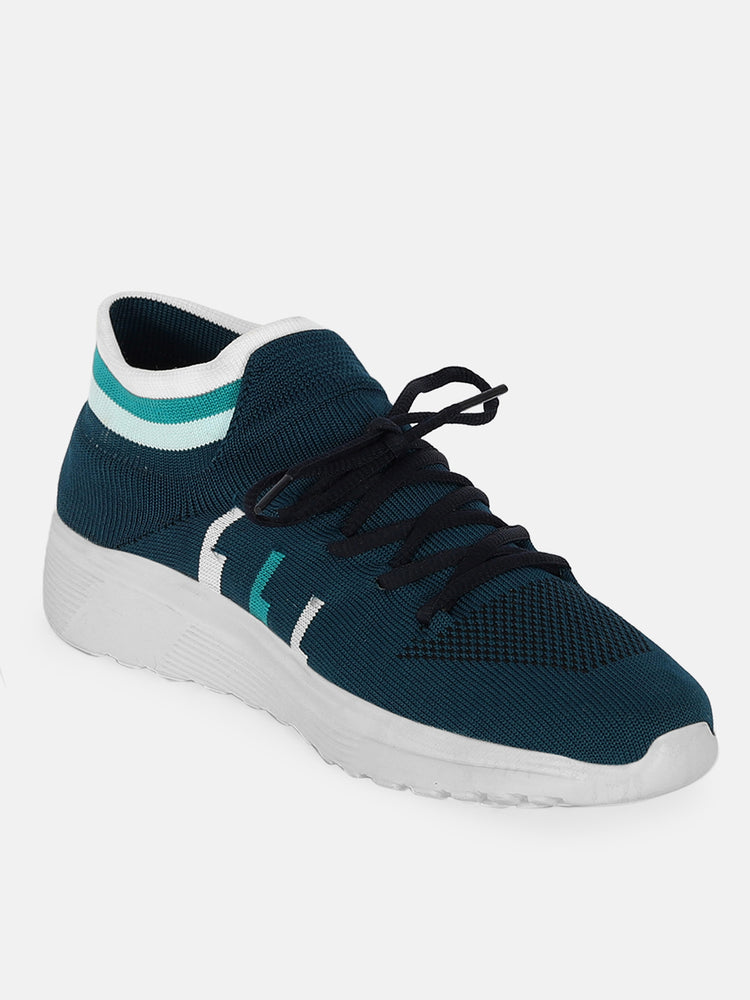 JUMP USA Mens Teal & White Maximal Comfort-everglide Range Walking Shoe